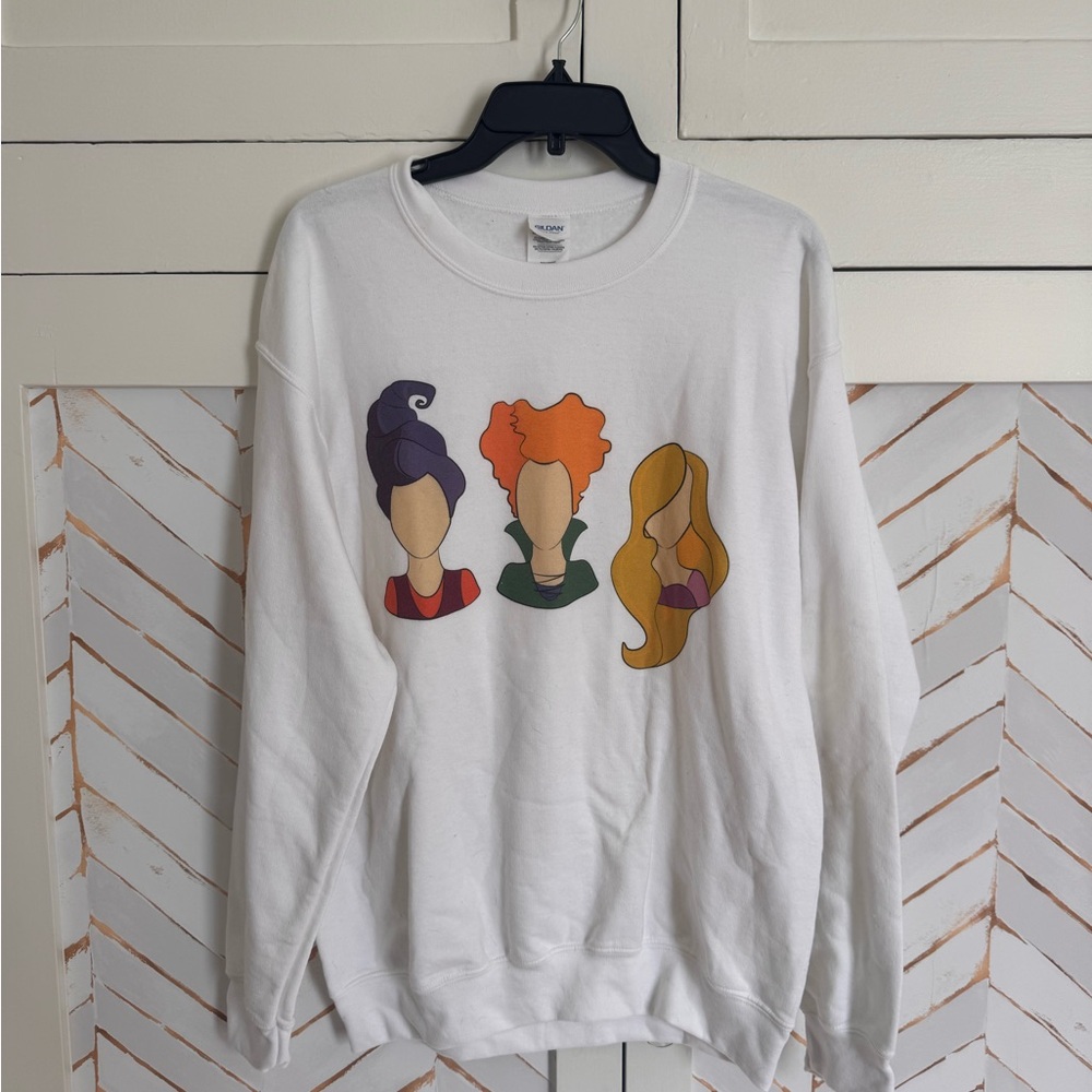Hocus Pocus Halloween White Sweatshirt